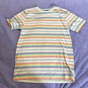 Rainbow striped T-shirt